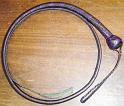 4ft Purple and Black 20 plait Custom Signal Whip A